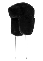 Goldbergh Cher Fluffy Aviator Hat Black