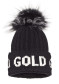 náhľad Dámska čiapka Goldbergh Hodd Beanie Real Raccoon Fur Black