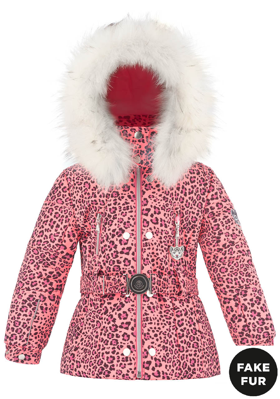 Detská zimná bunda Poivre Blanc W18-1008-BBGL / A Ski Jacket punch pink  leopard / 4-7 | David sport Harrachov