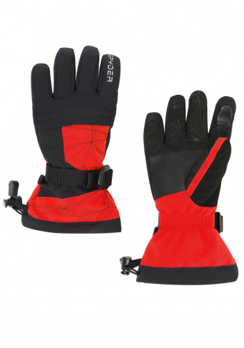 Detské rukavice Spyder Boys Overweb Volcano/Black