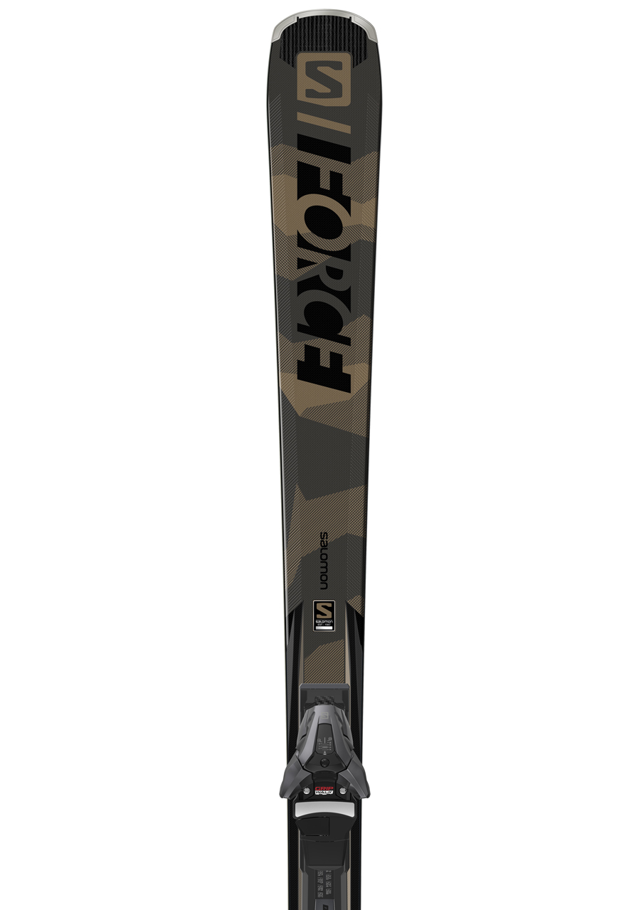 Pánske sjzedové lyže Salomon E S / FORCE 1947 + Z12 GW F80 Gy | David sport  Harrachov